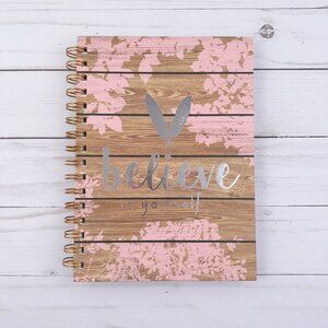 Journal Notepad Notebook  Believe in Yourself Lined Sheets 6.25x8.5 inch